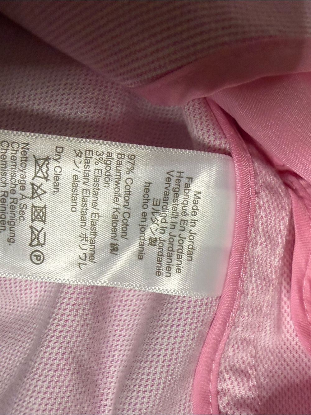 J. Crew Light Pink Pin Strip Single-Button Cotton Blazer - Picture 5 of 6